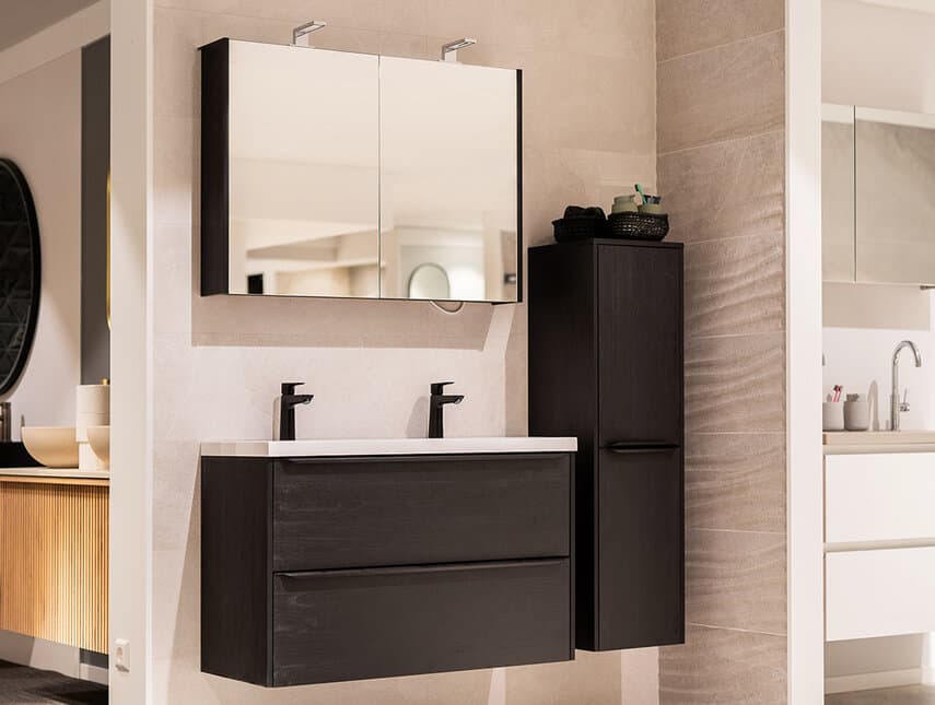 Badkamermeubel Tendenza Coal Oak