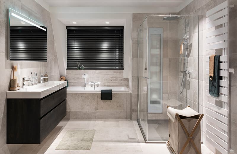 Verwarming in badkamer