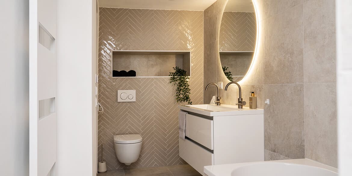 De ideale badkamer vloer