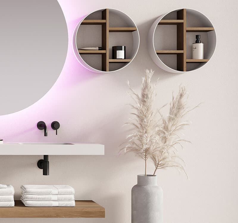 Ronde opbergkast van Looox