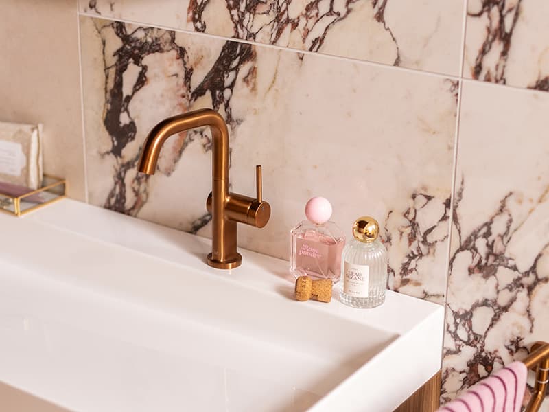 Marmeren badkamertegels