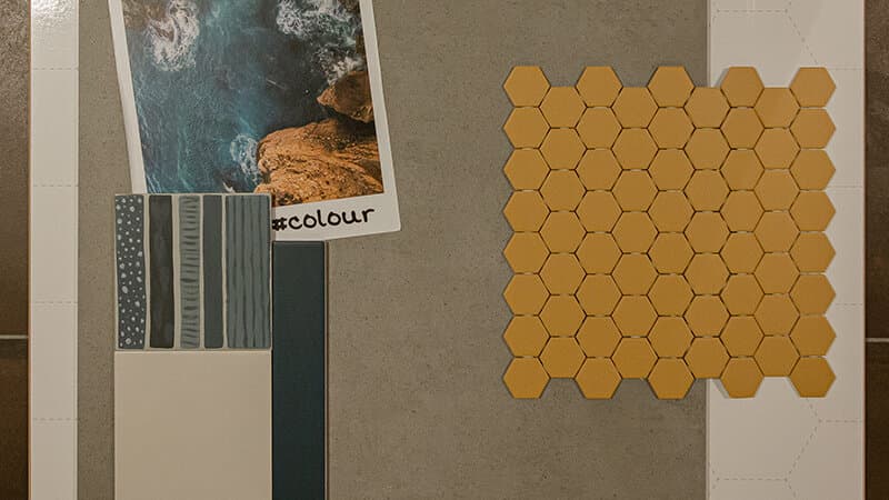 Hexagon tegels in de badkamer