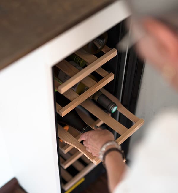Wijnklimaatkast in de keuken