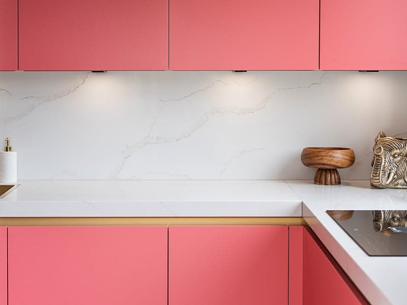 Gekleurde fronten keuken