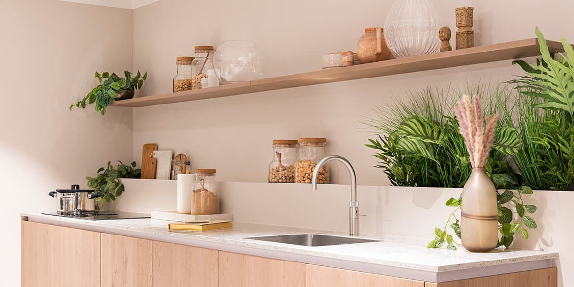 Planten en bloemen in de keuken