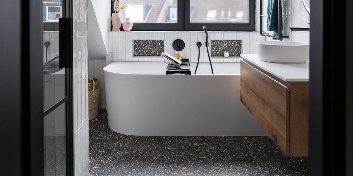 Kies voor terrazzo tegels in de keuken en badkamer