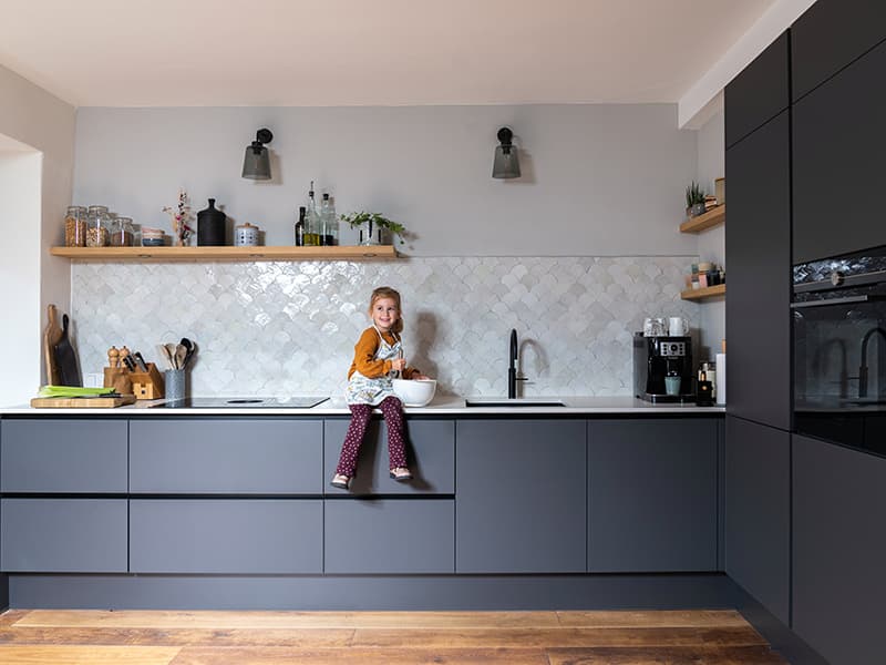 Kinderen in de keuken