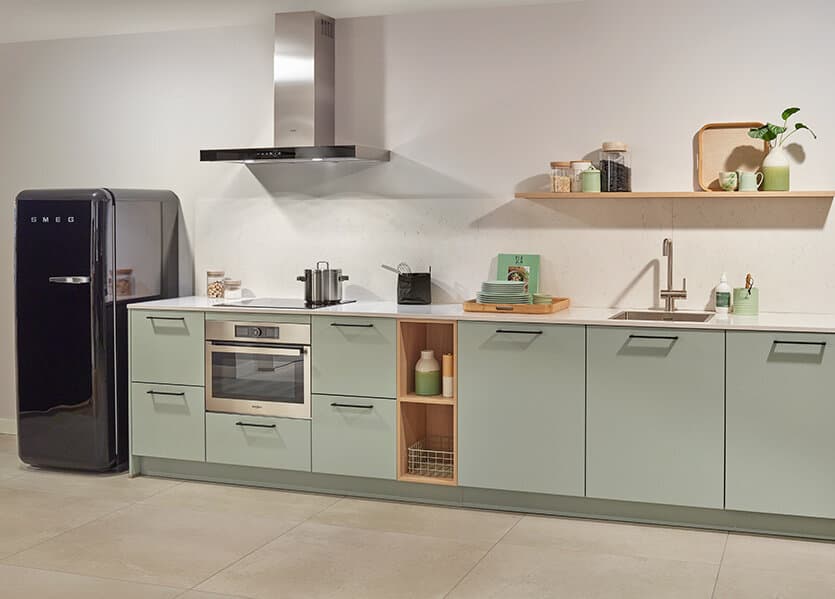 Landelijk moderne rechte keuken